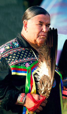 0370: Clyde Bellecourt, Thunder Before the Storm, with Eagle Feather
