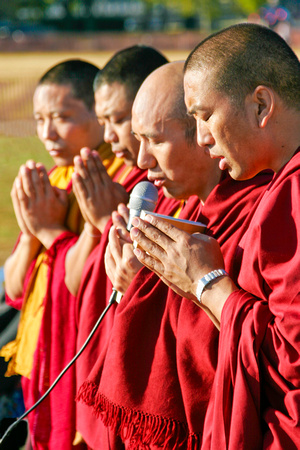 0250: Tibetan Monks in Prayer