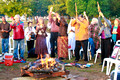 0060: Sunrise Peace Pipe Ceremony, Honoring Fire, Clyde Bellecourt (Ojibway) and Others