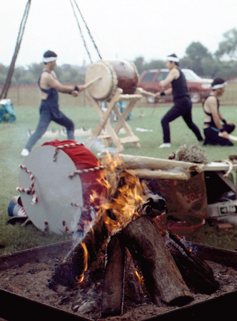 1280: Shinji Shumeikai Taiko Ensemble Drummers Honoring the Sacred Fire