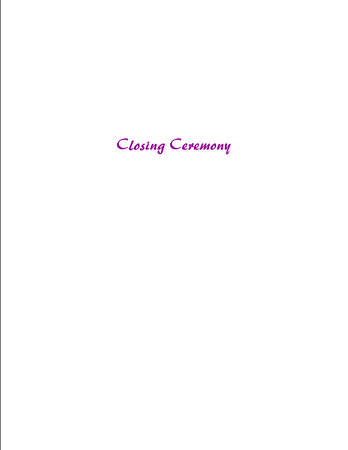 1400: Closing Ceremony